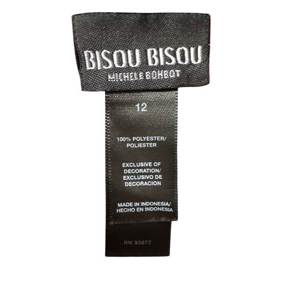 Bisou Bisou Vintage Camisole Fairy Mermaidcore-Sz 4-Satin Lace Beaded Top Y2K - Picture 3 of 7